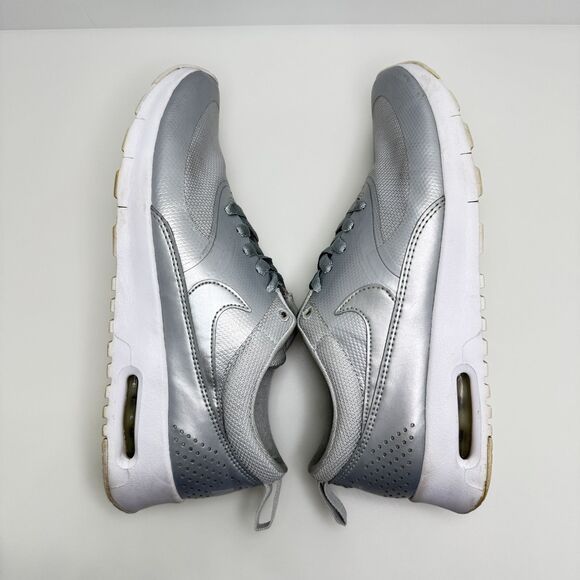 Nike Air Max Thea Metallic Silver Gray 820244-003 Size 7Y Youth / Women’s 8.5 - Picture 9 of 10